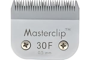 MASTERCLIP Tosaerba per cani lama A5 in acciaio tedesco compatibile con Oster Andis Wahl #30F Dog Clipper Blades