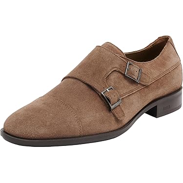 Stile Classico Con Fibbia Scarpe Eleganti Uomo BOSS Honord Monk