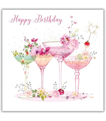 Nigel Quiney Birthday Card For Women - For Someone Special - Pretty Blue Allium Butterfly Design - Pizazz Range - Multi-Colour