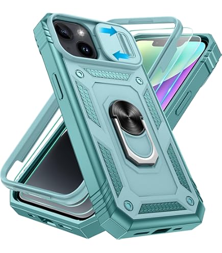 Doeshine For Sasung Galaxy A55 Case, 2 Pack Screen Protector, With 360° Rotate Ring Kickstand