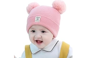 YKDLLF Sombrero de Bebé Niña Lindo Oso Oreja Recién Beanie Gorro de Punto Cálido Guante Guantes Suaves para Recién Nacidos Bebé Niña Niños Gorro de Punto para Niños Pequeños
