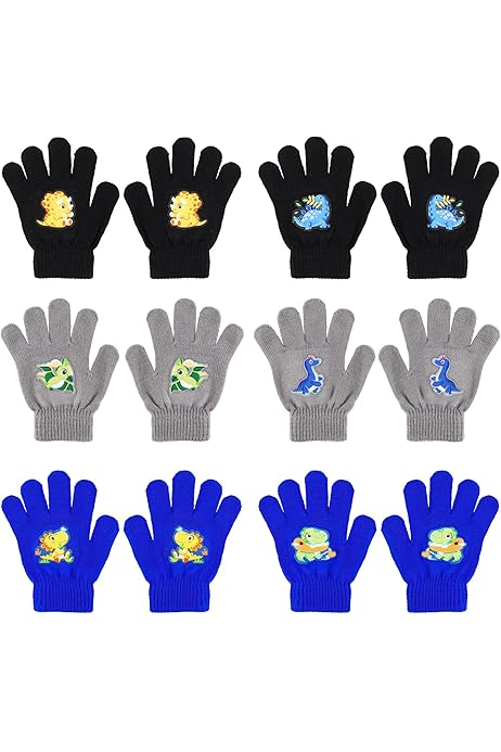 3 Paia Guanti In Pile Per Bambini 8-12 Anni - Morbidi E Caldi Per Inverno - Foto 3