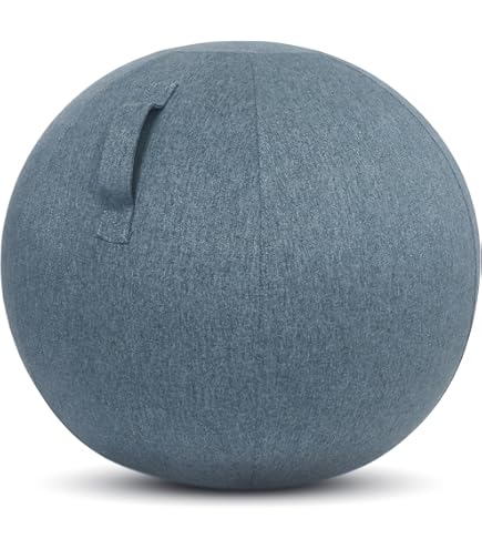 Palla Da Seduta Ergonomica Leitz Ergo Cosy Active - Per Ufficio, Yoga E Postura, Con Pompa E Rivestimento In Tessuto - Foto 5