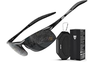 ATTCL Occhiali da sole polarizzati da uomo, per pesca, golf, protezione UV400