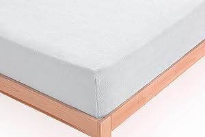 D DONEGAL COLLECTIONS Donegal Collections Sabana Bajera Coralina 150 - Bajera Coralina Invierno Blanco - Sabanas Coralina Ajustable - Sabana Bajera 150x190/200 cm - Termicas Tacto Doble Cara Ajustable Otoño/Invierno