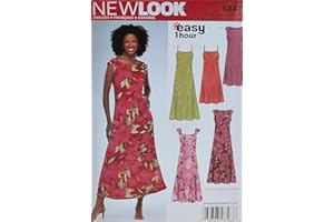New Look sewing pattern 6347: Misses Dresses, size A, Cotton, A (10-12-14-16-18-20-22)
