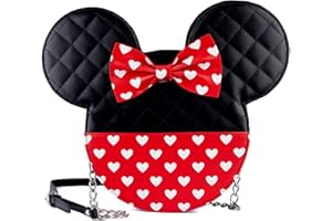 Loungefly Disney Mickey & Minnie - Borsa a tracolla per San Valentino