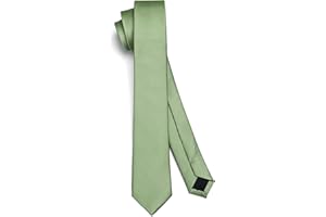 HISDERN Hommes Cravates Solide Couleur Slim Cravates pour Hommes Cravate De Mariage Classique Formelle D'affaires Cravate pour Hommes 6 cm