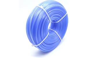 konkoke Filo Linee in Nylon per Tagliaerba,Filo in Nylon per Tagliabordi Professionale (‎⌀2.4mm-Max 500g, Blu Fluorescente/Spiral Shape)