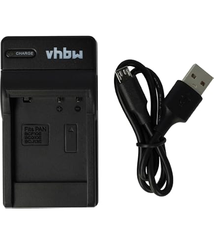 vhbw Chargeur Micro USB avec câble pour caméra Panasonic Lumix DMC-FS20