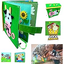 HIQE-FL Montessori Quiet Book - Pädagogisches Spielbuch Für Kleinkinder