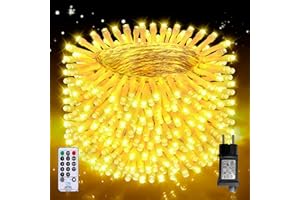 Auriostar Lichterkette Außen, 30m 300LED Lichterkette Weihnachtsbaum Outdoor, 8 Modi Lichterkette Innen mit Timer, IP44 Wasserdicht Lichterkette Außen Strom für Weihnachten Balkon Fenster Garten Party