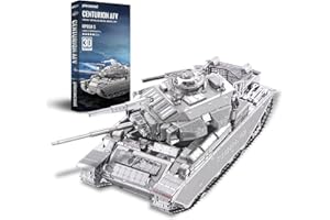 Piececool 3D Puzzles Adult DIY 3D Metal Puzzle Military Series Model Kits - Afv Tank Jigsaw Puzzle - Ideal Christmas and New Year Gift