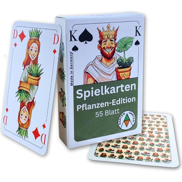 TS Öko-Spielkarten – Poker & Rommé – Nachhaltig Aus Verantwortungsvoller Waldwirtschaft – 52 Karten + 2 Joker – Lebensmittelechte Farben