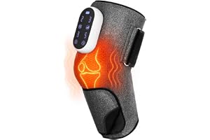 SereneLife 3-i-1 Bärbar Luftkompressionsbensmassagerare - Kompakt, Lätt och Säkert för Olika Aktiviteter, 4 Vibrationslägen