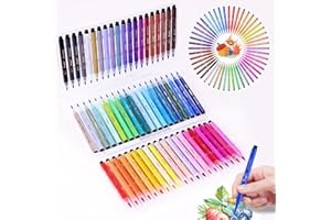 TongFu Marcatori Disegno Pennarello 60 Colori, Marcatore a Base D'acqua, Marker Pen per Disegnare, Colorare, Illustrare, Fare Schizzi, Pennarelli Permanenti per A Bambini, Adulti e Principianti