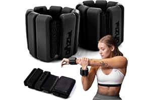 ‎FIZYO Fizyo Regulowany Zestaw Silikonowych Obciążników na Kostki i Nadgarstki 2 szt Idealne do Fitnessu, Biegania, Jogi, Pilatesu, Rehabilitacji, Basenu na Nogi Ręce, dla Kobiet Mężczyzn