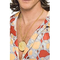 Collier Chaîne Or Smiffys - Taille Unique - Maillons Gros Bling Bling - Pour Déguisement Ou Style