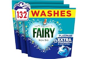 Fairy Non Bio Platinum Washing Pods Extra Stain Removal (44ctx3) 132ct