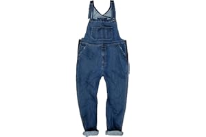 JP 1880 Salopette da Lavoro in Denim con vestibilità Morbida, Tante Tasche e Inserti Elastici 782707