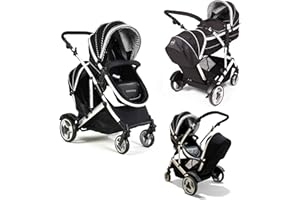 KIDS KARGO Duel DS Baby & Tot Double Tandem Pushchair