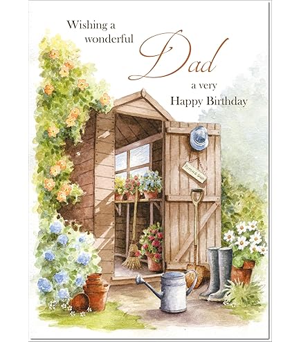 Dad Birthday Card - Majestic Gold Lion - Beautiful Happy Birthday Card For Dad From Daughter Son, 5x7 Inch Male Men Bday Golden Greeting Cards - View #3