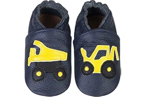 IceUnicorn Krabbelschuhe Baby Lauflernschuhe Jungen Mädchen Weicher Leder Babyhausschuhe Kleinkind Rutschfeste Lederschuhe Baby