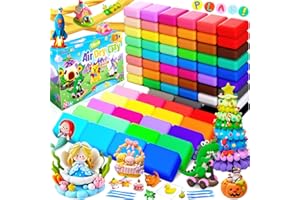 DazzBoom Air Dry Clay 78 Bags of Modelling Clay, 36 Colours,DIY Molding Magic Clay for with Tools,Soft & Non-Sticky,Ultra Light Non-Toxic Air Drying Clay, Arts and Crafts Kits,for Kids Toys