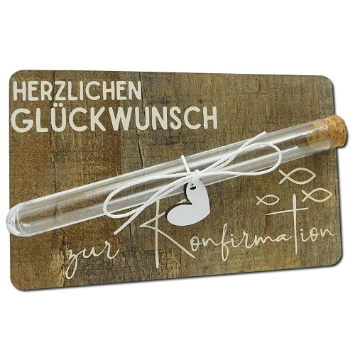 Money Gift for Confirmation, Novel Money Gift in a Test Tube, Confirmation Gift, Money Gift Packaging, Give Money from the Heart [German Language]
