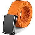 LXMY Belts for Men,Work Belts for Men,Mens Adjustable Canvas Fabric Nylon Golf Belt Fits Anywhere