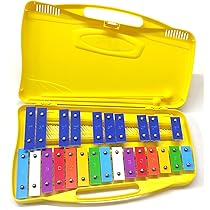Glockenspiel Diatonico 25 Tasti - Strumento Musicale Con Martelli Per Principianti