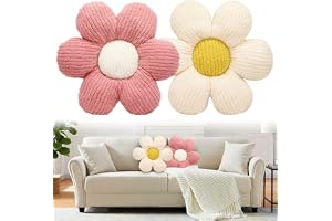 Idota 2-pack blomkuddar, 40 x 40 cm kudde, blommor, söt dekorativ kudde