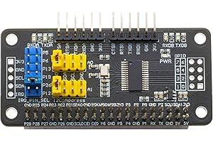 SEENGREAT Serial Expansion HAT for Raspberry Pi, Adopting SC16IS752 2 canali (2 ch) UART 8 GPIOs I2C Interface Stackable to 16 moduli, entended to 32 canali UART