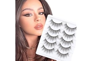 Glowing Win Ciglia Finte Naturali 3D Naturale Ciglie Finte sottili 5 Paia Fake Lashes Wispy Fatto a Mano Riutilizzabili False Eyelashes Corte Piccole Eye Lashes per Trucco
