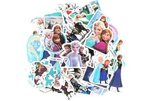 DOLDNU 50 Pcs Froze Stickers,Froze Party Bag Fillers,Princess Stickers,Cute Cartoon Stickers,for Laptop Skateboard Scrapbooking Phone Luggage