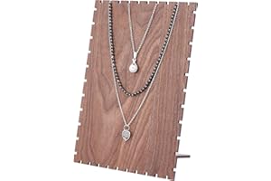 PH PANDAHALL PandaHall Halskettenständer Aus Holz, Mehrere Halskette Staffelei Halter Holzbrett Schmuck Organizer Halskette Aufbewahrungshalter Für Halskette Armband Kette, Rechteck, 1 Set, Dunkelbraun