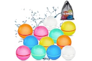 WS WorlsTrend Palloncini d'Acqua Riutilizzabili - Palloni d'Acqua Magnetici Ricaricabili a Riempimento Rapido per Bambini e Adulti - Giochi Estivi in Giardino - Piscina - Spiaggia e Feste in Acqua.