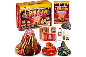 Original Stationery Kit de Slime Scientifique Lava, Faite Une Expérience Scientifique et Fabriquer Un Slime Volcanique avec ce Kit Slime Complet pour Les Enfants - la Chimie du Slime