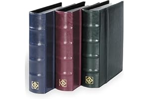 Leuchtturm 324017 Album da Collezione di Fogli Primo Giorno - Cartella con 50 Tasche Trasparenti - Blu