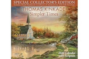 Thomas Kinkade Collector's Scripture Edition 2026 Deluxe Wall Calendar + Print