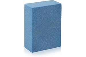 PEUTIER 5x4x2cm Gummy Rubber Abrasive Stone, Blue, 60 Grit, Snowboard Gummy Stone Edge Grinding Rubber Block Stone Snowboard Ski Stone for Removing Burrs