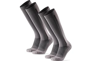 DANISH ENDURANCE Chaussettes de Compression 21-26 mmHg, Récupération Musculaire, Chaussettes de vol avec soutien gradué, anti-transpirant, Pour Hommes et Femmes, Unisexes, Lot de 1 ou 2