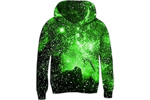 Loveternal Sudadera con Capucha para Niños Niñas 3D Estampada Hoodie Manga Larga Sudaderas 5-13 Años