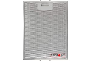 REDPOINT Filtro de aluminio para campanas extractoras, 247 x 327 x 9 mm, adaptable: Turboair