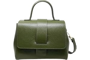 Chicca Borse Borsa a Mano Elegante con Tracolla da Donna in Pelle