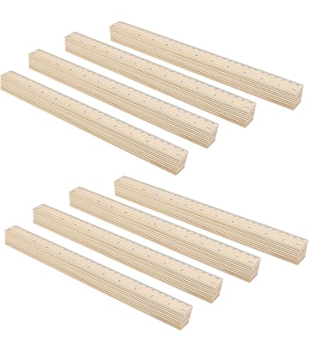 Creative Wooden Ruler Double Sided Student School Office Measuring