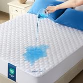 BEDLORE Waterproof and Breathable Mattress Protector 160x200 (White) | Cover with Oeko-Tex, Soft Breathable without Noise, De