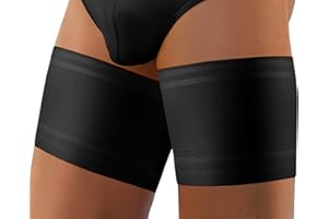 Sesto Senso Hombre Bandas Elásticas para los Muslos Anti Rozaduras Anti Fricción con Tiras de Silicona