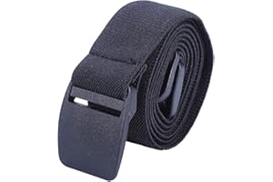Kajeer Femmes Boucle Élastique Invisible Ceinture - Étendue Plastique Boucle Taille Ceinture Convient jeans pour Unisexe Poids léger Invisible Ceinture Avec Boucle