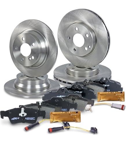 4x Brake Disc + Brake Pads + Warning Contact Front + Rear - View #6